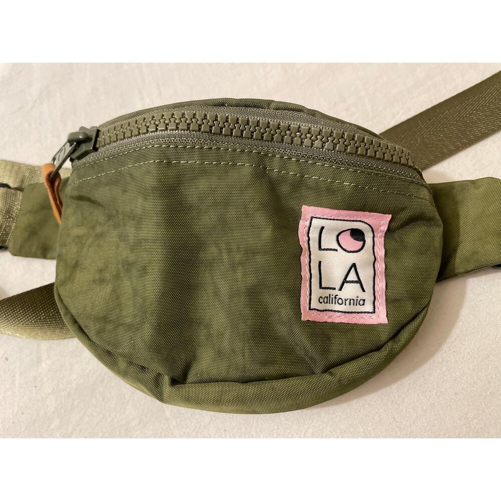 Lola California Small‎ Moonbeam Bag Fanny Pack Cross Body Bum Bag Green